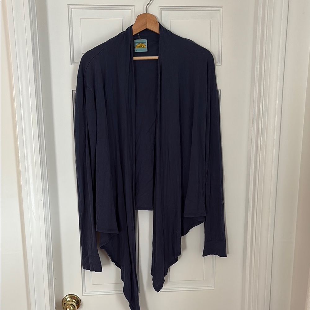 C&C California Blue Knit Cardigan Sweater